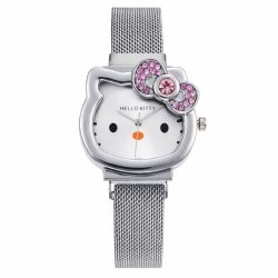   Sanrio Hello Kitty Kawaii kovové dámske hodinky – s magnetickým remienkom AK288544