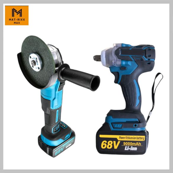 MAT-RIXX 2-dielna kombinovaná súprava náradia s 2 batériami 68V AMT-31