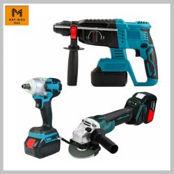   MAT-RIXX 3-dielna kombinovaná súprava náradia s 2 batériami AMT-35