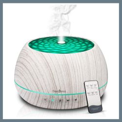 Aromatický zvlhčovač vzduchu s farebnou LED diódou