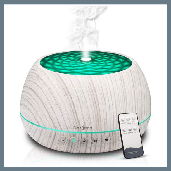 Aromatický zvlhčovač vzduchu s farebnou LED diódou