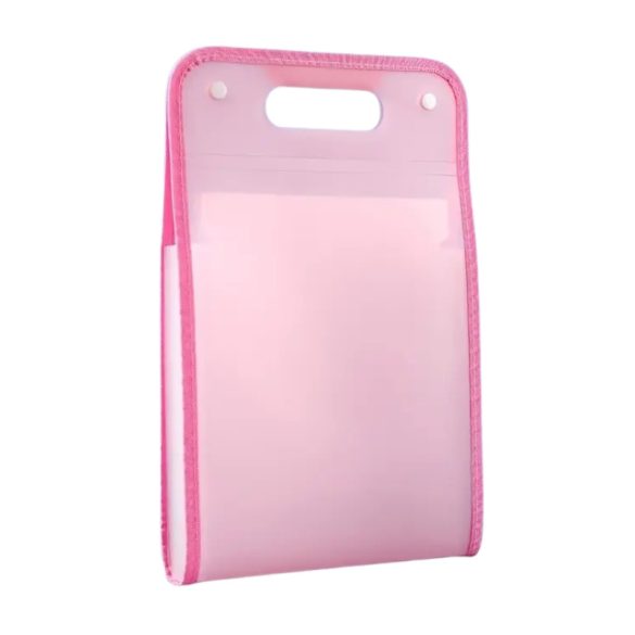 Prenosný organizér na dokumenty formátu A4 – 13 vreciek, ružový AV1790204-2