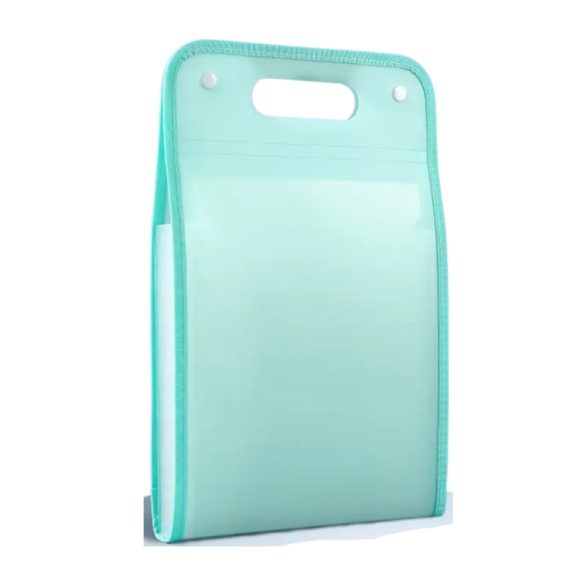 Prenosný organizér na dokumenty formátu A4 – 13 vreciek, zelený AV1790204-3