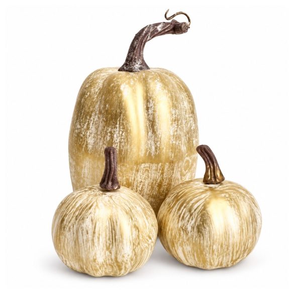 3-dielna jesenná a halloweenská dekoratívna sada tekvíc, v rôznych farbách 15 x 9,5 cm, 10 x 9 cm, 7 x 6,5 cm AW3352076-4