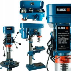 Čierna stĺpová vŕtačka 2750W - 12232