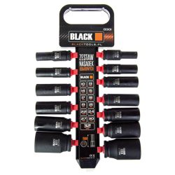   Sada čiernych nástrčných kľúčov, 13 kusov, 10-32 mm - 13301