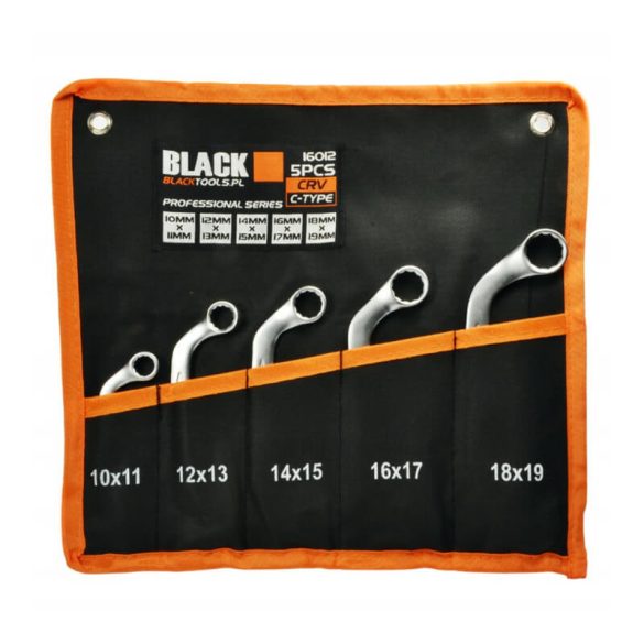 Sada čiernych samonastaviteľných kľúčov 16012