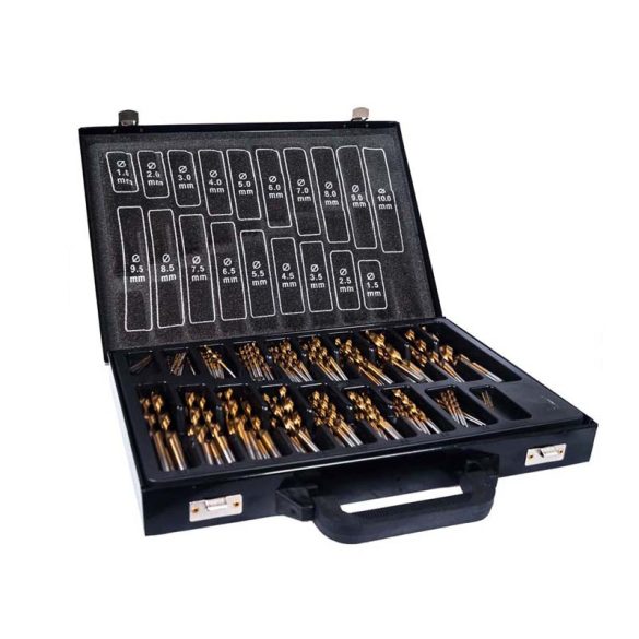 SADA ČIERNYCH KOVOVÝCH VRTÁKOV 170 KS - 33300