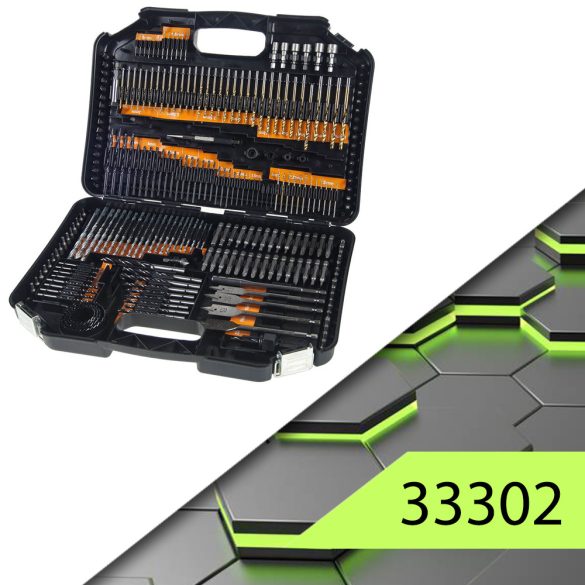 SADA ČIERNYCH KOVOVÝCH VRTÁKOV 216 KS 33302