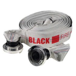   Čierna 2-palcová požiarna hadica 20 m s konektormi - 48055