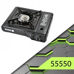 ČIERNY PRENOSNÝ PLYNOVÝ SPORÁK - 55550