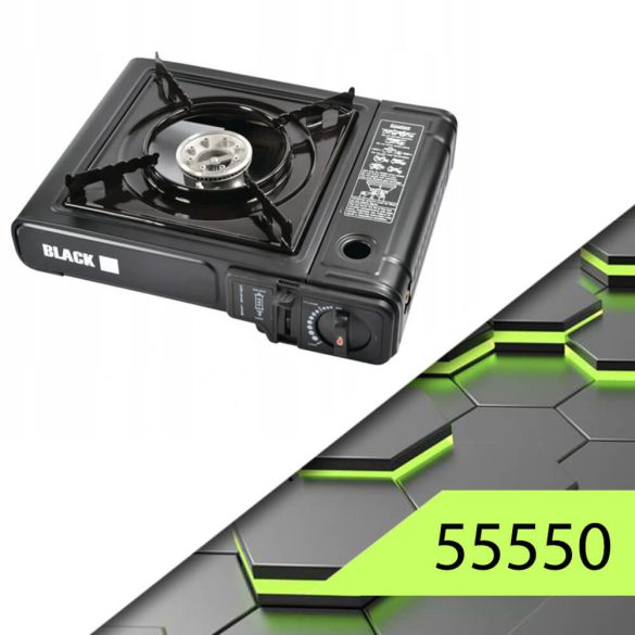 ČIERNY PRENOSNÝ PLYNOVÝ SPORÁK - 55550