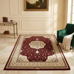 Koberec Metropolitan 200x290cm Burgundy-White B6187A