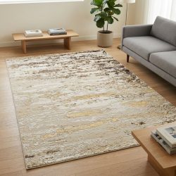 Koberec Athena Šedá-Zlatá 200x290cm B7473A