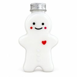   Vianočná dekoratívna fľaša v tvare perníkovej figúrky – 350 ml BD38