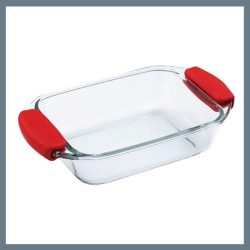   Bergner žiaruvzdorná sklenená misa so silikónovým úchytom, 1,6 l – BG-2001006