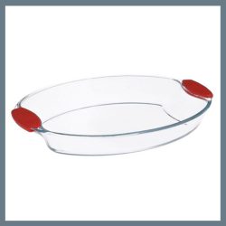   Bergner žiaruvzdorná sklenená misa so silikónovým úchytom, 1,3 l – BG-2001012