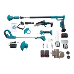   Sada záhradného náradia BI-TANG na lítiové batérie s teleskopickou rukoväťou BIT-1082