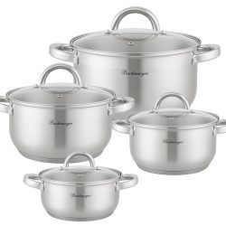   Bachmayer BM-15760 – 8-dielna súprava hrncov z nehrdzavejúcej ocele
