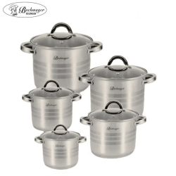   Súprava hrncov Bachmayer BM-345 10 dielna nerezová vhodná na indukciu