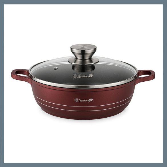 Bachmayer nízky hrniec burgundský 36 cm 8,5 l BM-7400-36