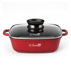   Štvorcová zapekacia misa Bachmayer 28 cm so sklenenou pokrievkou BM-7778-28