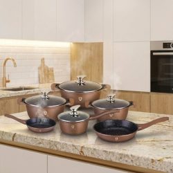   Bachmayer 10dielna sada riadu potiahnutého teflónom vo vínovej farbe BM-7810