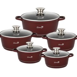   Bachmayer BM-8823 – 10-dielna súprava hrncov s granitovým povrchom (hnedá)