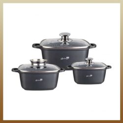   6-dielna sada hlbokých pekáčov s mramorovým povrchom Bachmayer BM7865