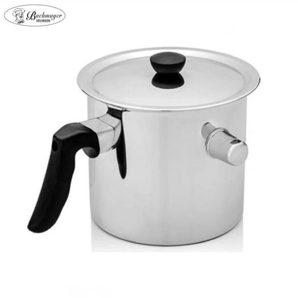 Bachmayer BMM-06 – Indukčný nerezový ohrievač mlieka s píšťalkou, 3 l