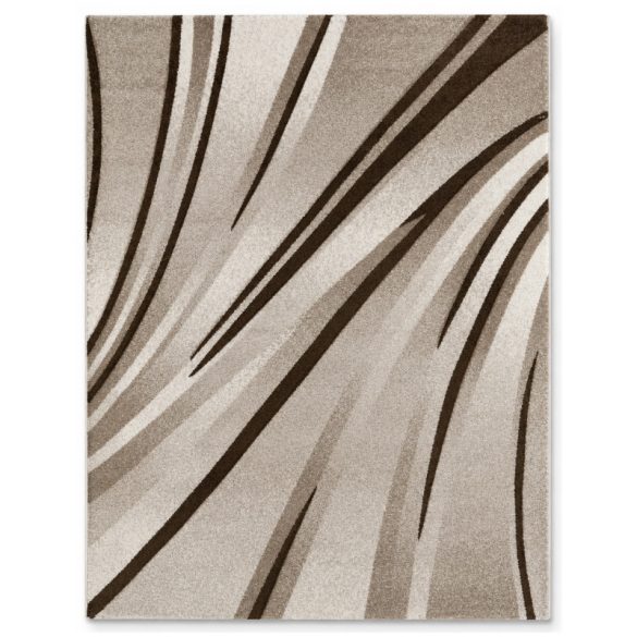 Moderný koberec s oblúkovým vzorom v béžovo-hnedej farbe, 120 x 170 cm, BPC-2