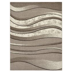   Moderný koberec s vlnovým vzorom v béžovo-hnedej farbe, 150 x 230 cm, BPC-4