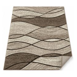   Moderný koberec s vlnovým vzorom v béžovo-hnedej farbe 150 x 230 cm BPC-7