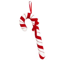   Vianočná ozdoba v tvare lízanky XXL – červeno-biela, 33 cm BSN75