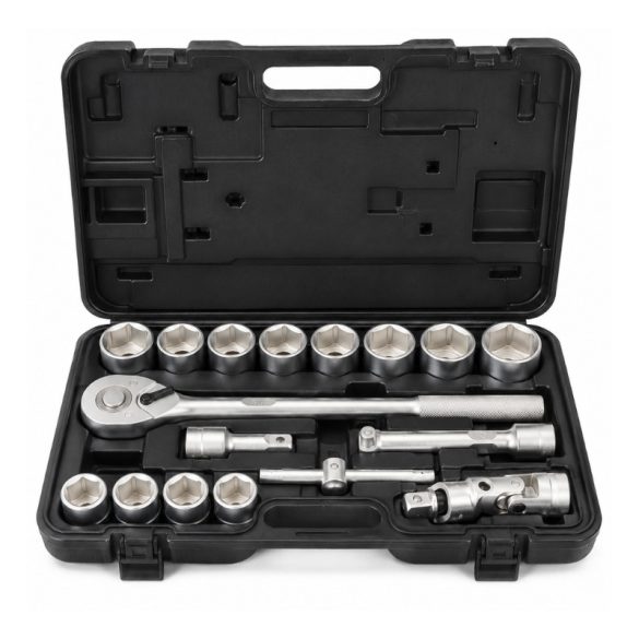 Sada 21-dielnych nástrčných kľúčov Boxer, 3/4", 19–50 mm BX-283