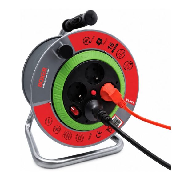 BOXER 50 m káblový navijak so 4 zásuvkami – 2925 W BX-852
