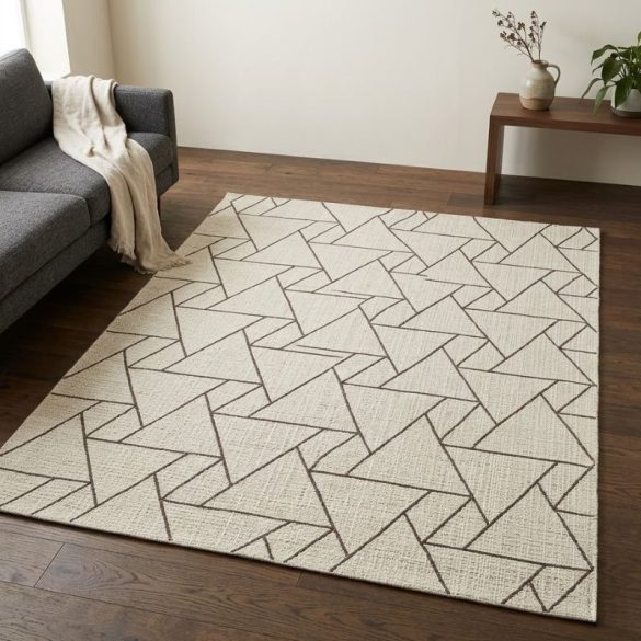 Moderný koberec Tweety bielo-modrý C3735A