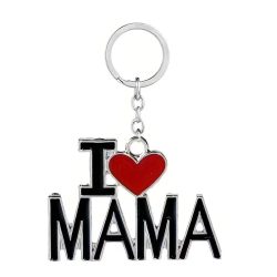 Kovový prívesok na kľúče I love Mama CA50668
