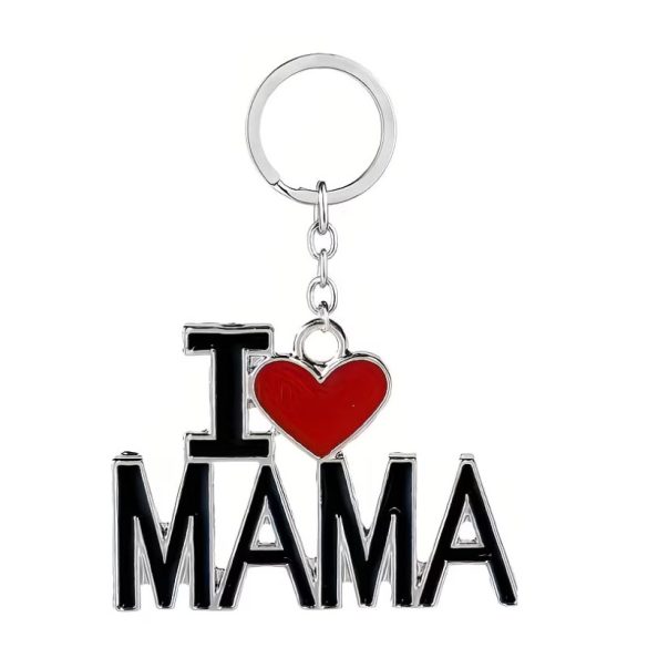 Kovový prívesok na kľúče I love Mama CA50668