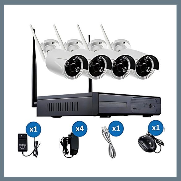 Systém WiFi kamerového dohľadu so 4 kamerami CCTV2