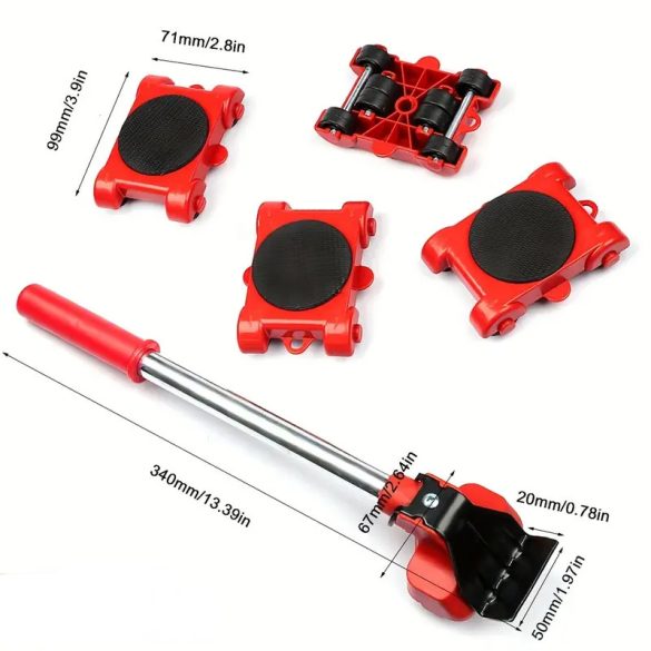 Súprava na zdvíhanie a presúvanie nábytku 5 dielov 150 kg CD1632690