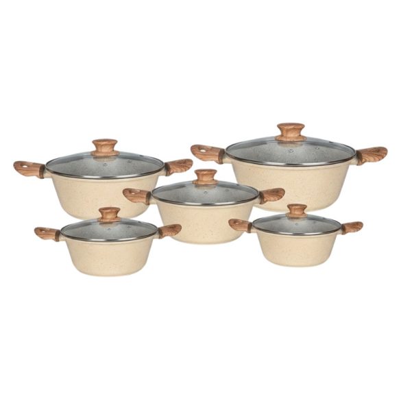 Cheffinger 10-dielna sada riadu v krémovej farbe 20–28 cm CF-CS03