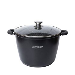   Cheffinger Home Hlboký hrniec s mramorovým povrchom – 32 cm CF-DP32