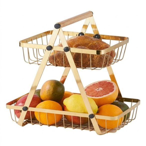 Dvojposchodový stojan na ovocie a zeleninu Cheffinger CF-DR06