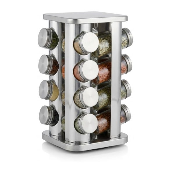 Sada otočných stojanov na korenie Cheffinger – 16 kusov CF-SR16