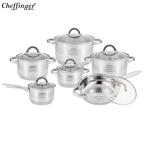 Cheffinger 6-dielna súprava hrncov s pokrievkami (12-dielna sada) CF-SS1230