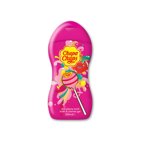 Chupa Chups Strawberry sprchový a kúpeľový gél – 300 ml CHU7063B