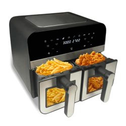   Comfy Nest digitálna teplovzdušná fritéza s dvoma košmi 2400 W CN-AFD45WS
