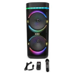   Prenosný Bluetooth reproduktor s dvoma 12-palcovými reproduktormi a mikrofónom CS-21207