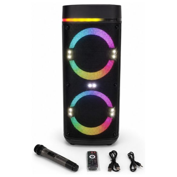 Prenosný Bluetooth reproduktor s dvoma 8-palcovými reproduktormi a mikrofónom CS-8818